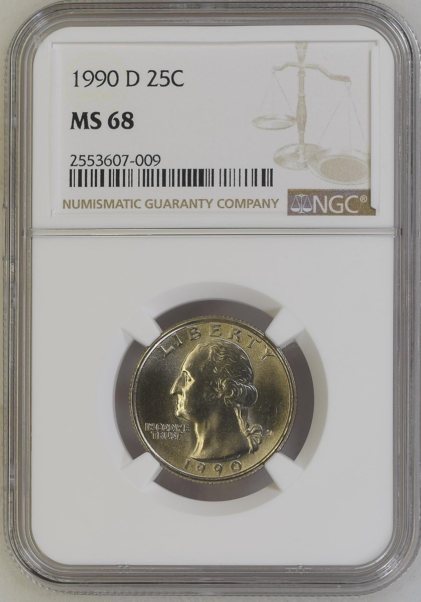 1990 D 25C MS | Coin Explorer | NGC