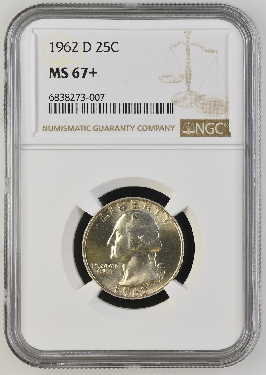 1962 D 25C銀貨　NGC MS62 アメリカ ワシントン クォーター銀貨 1962 D 25C MS | Coin Explorer | NGC