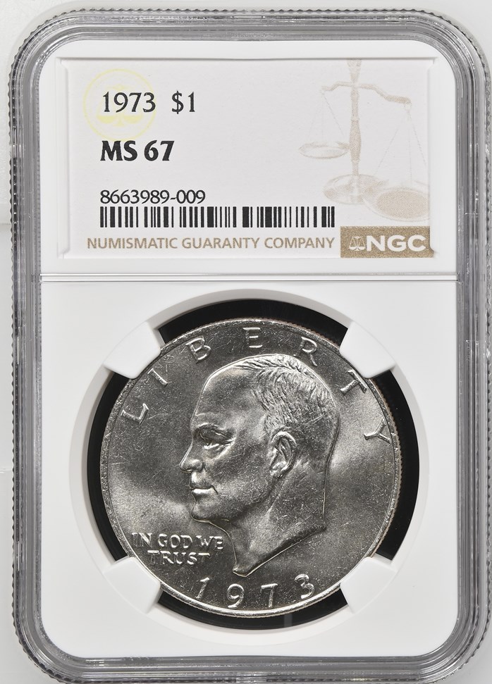 1973 $1 MS | Coin Explorer | NGC