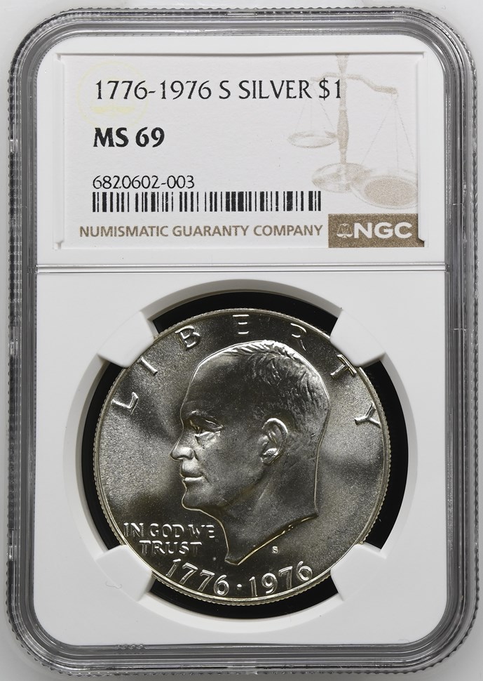 1776-1976 S SILVER $1 MS | Coin Explorer | NGC
