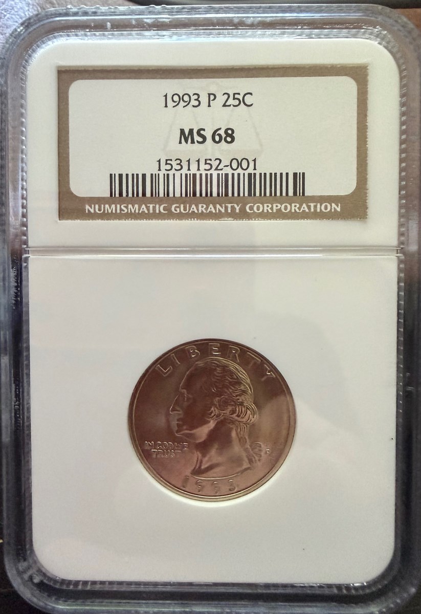 1993 P 25C MS | Coin Explorer | NGC