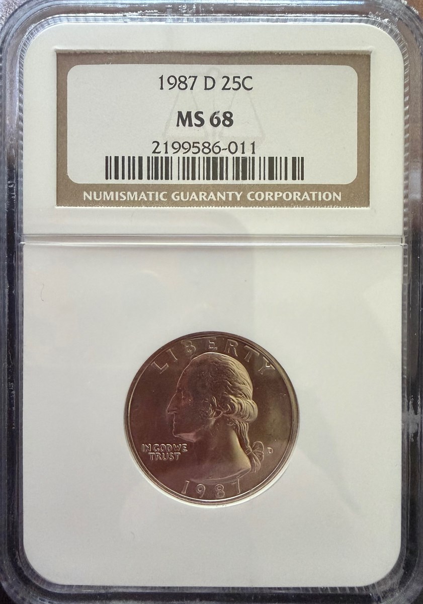 1987 D 25C MS | Coin Explorer | NGC