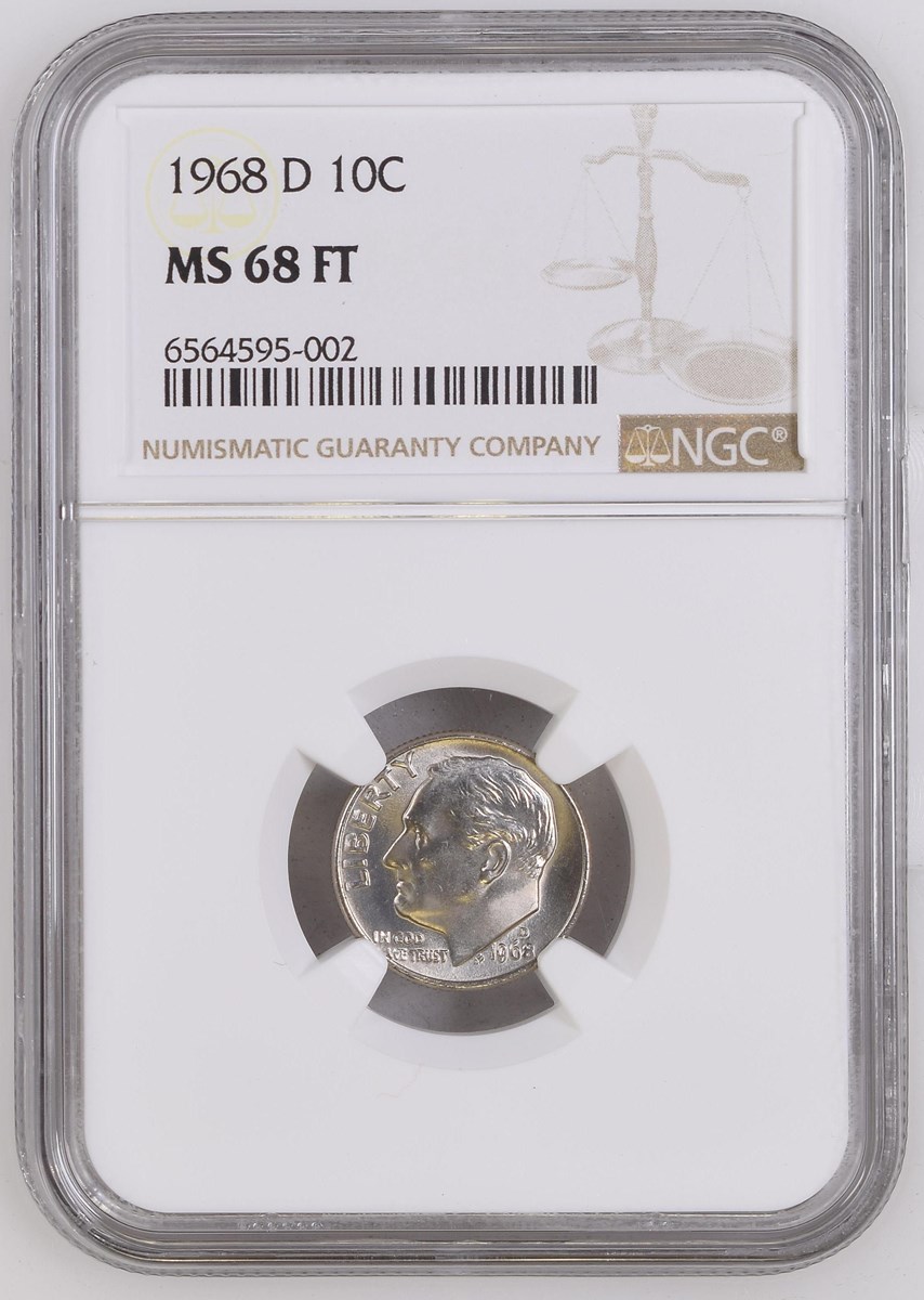 1968 D 10C MS | Coin Explorer | NGC