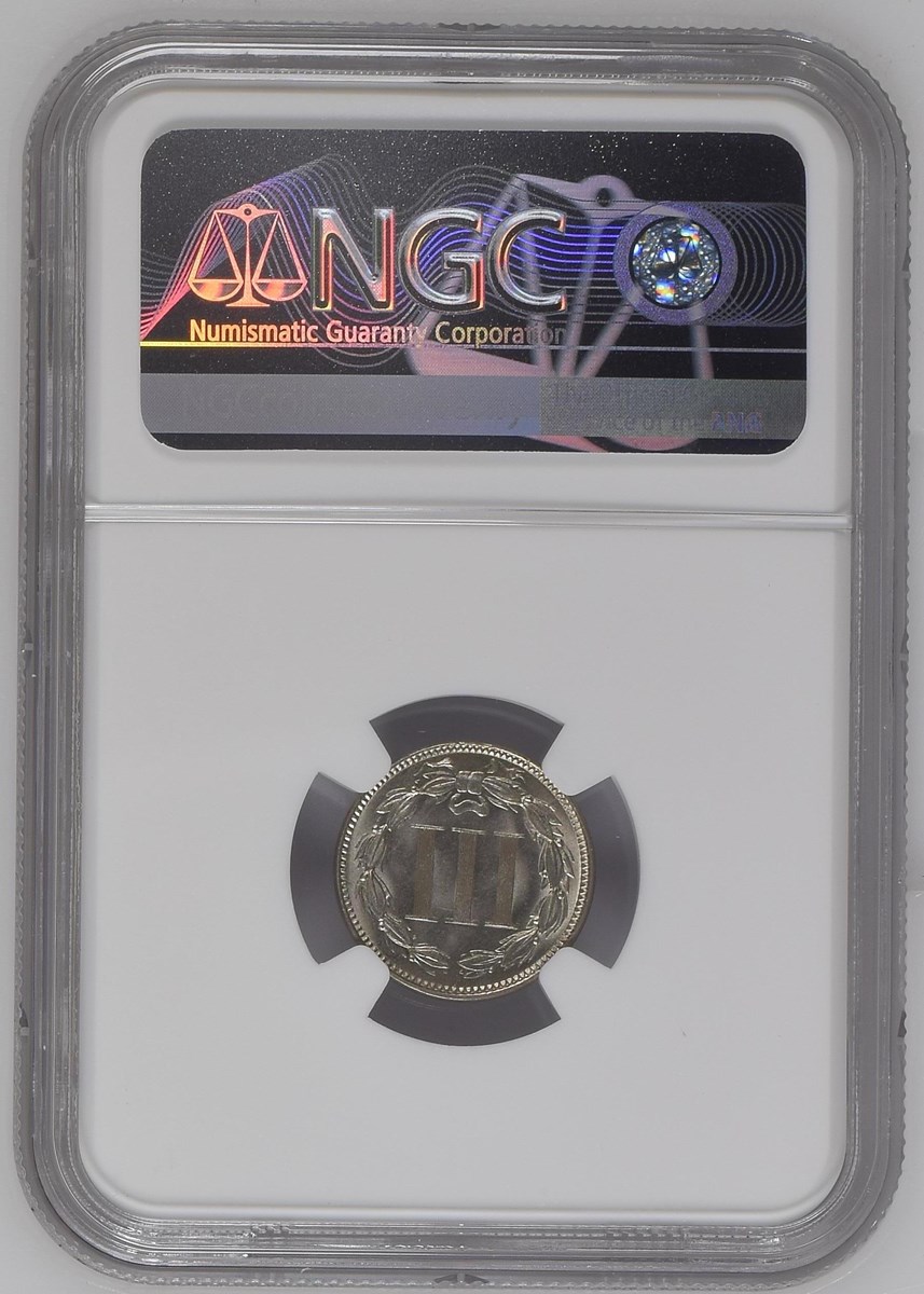 1872 3CN MS | Coin Explorer | NGC