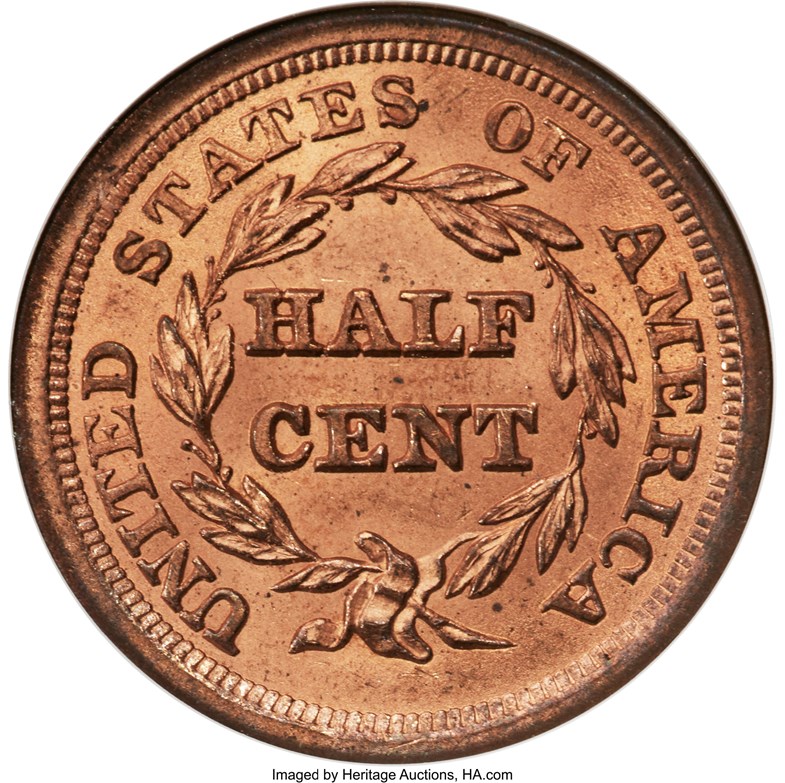 1854 C-1 1/2C MS | Coin Explorer | NGC