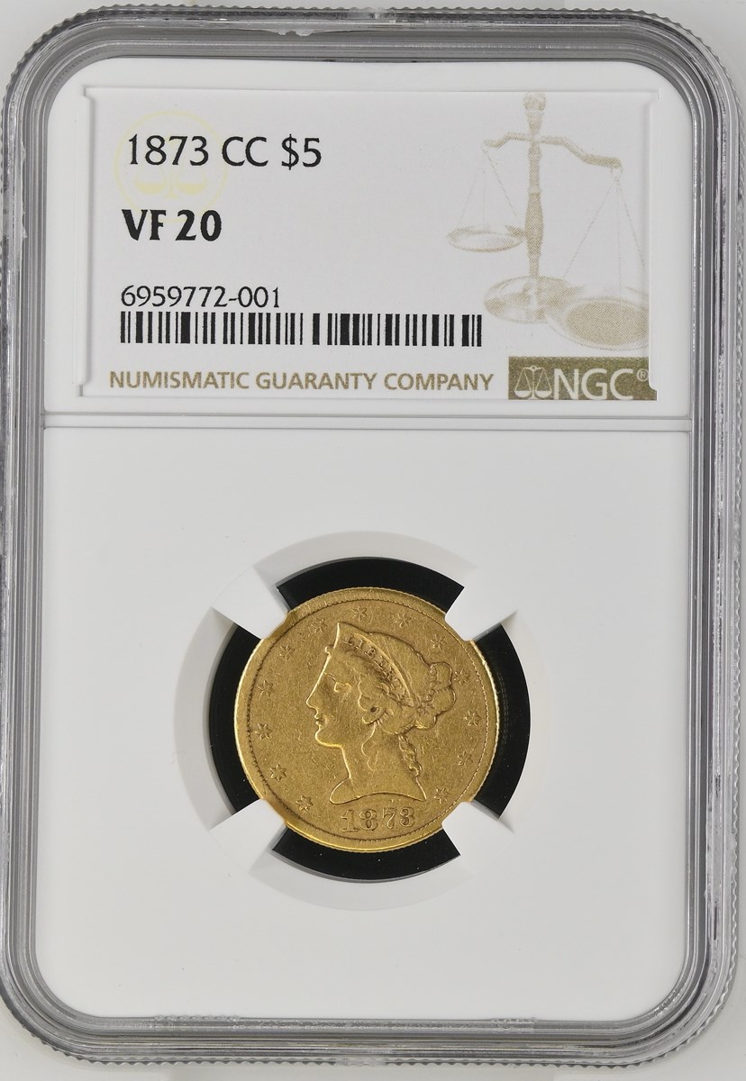 1873 CC $5 MS | Coin Explorer | NGC
