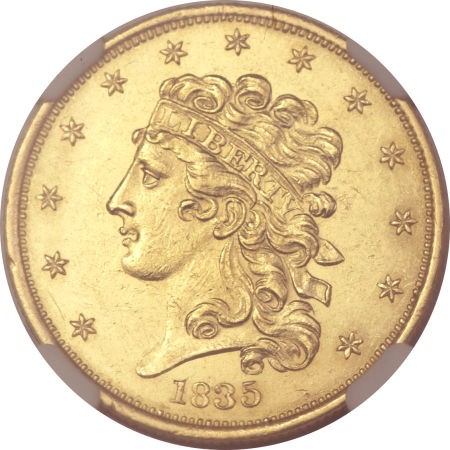 1835 $5 MS | Coin Explorer | NGC