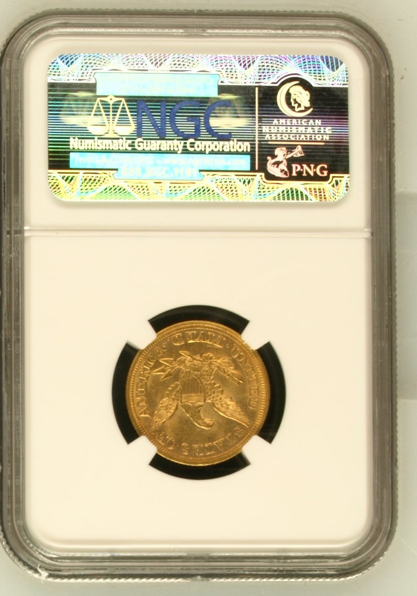 1852 $5 MS | Coin Explorer | NGC