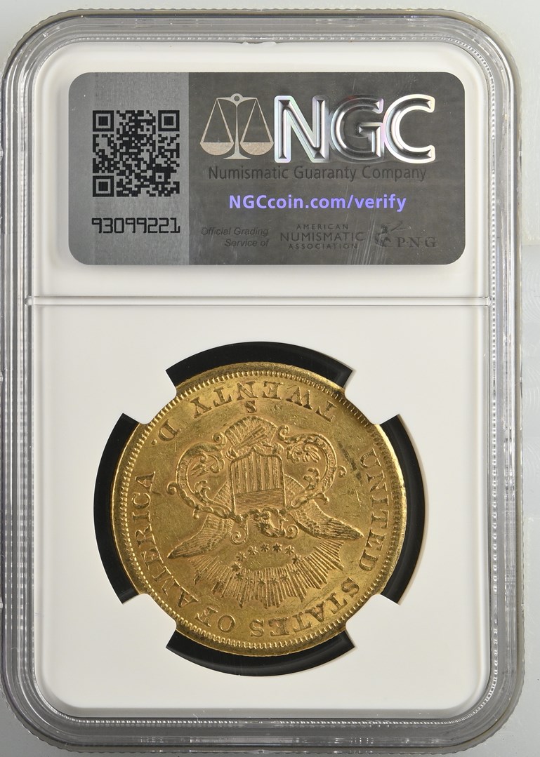 1855 S $20 MS | Coin Explorer | NGC