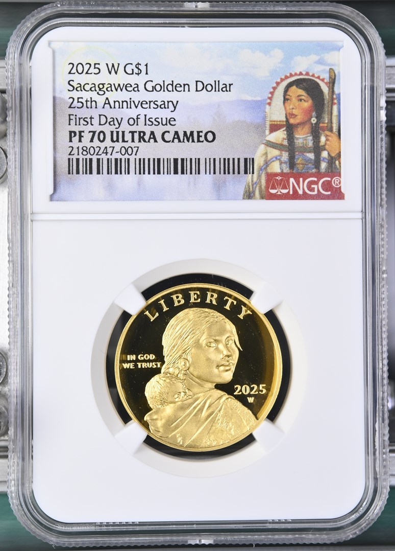 2025 W Sacagawea Golden Dollar G$1 PF | Coin Explorer | NGC