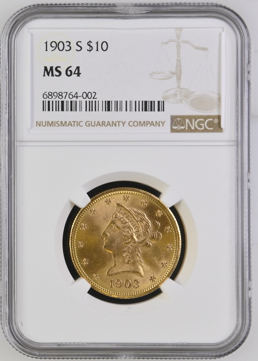 1903 S $10 MS | Coin Explorer | NGC