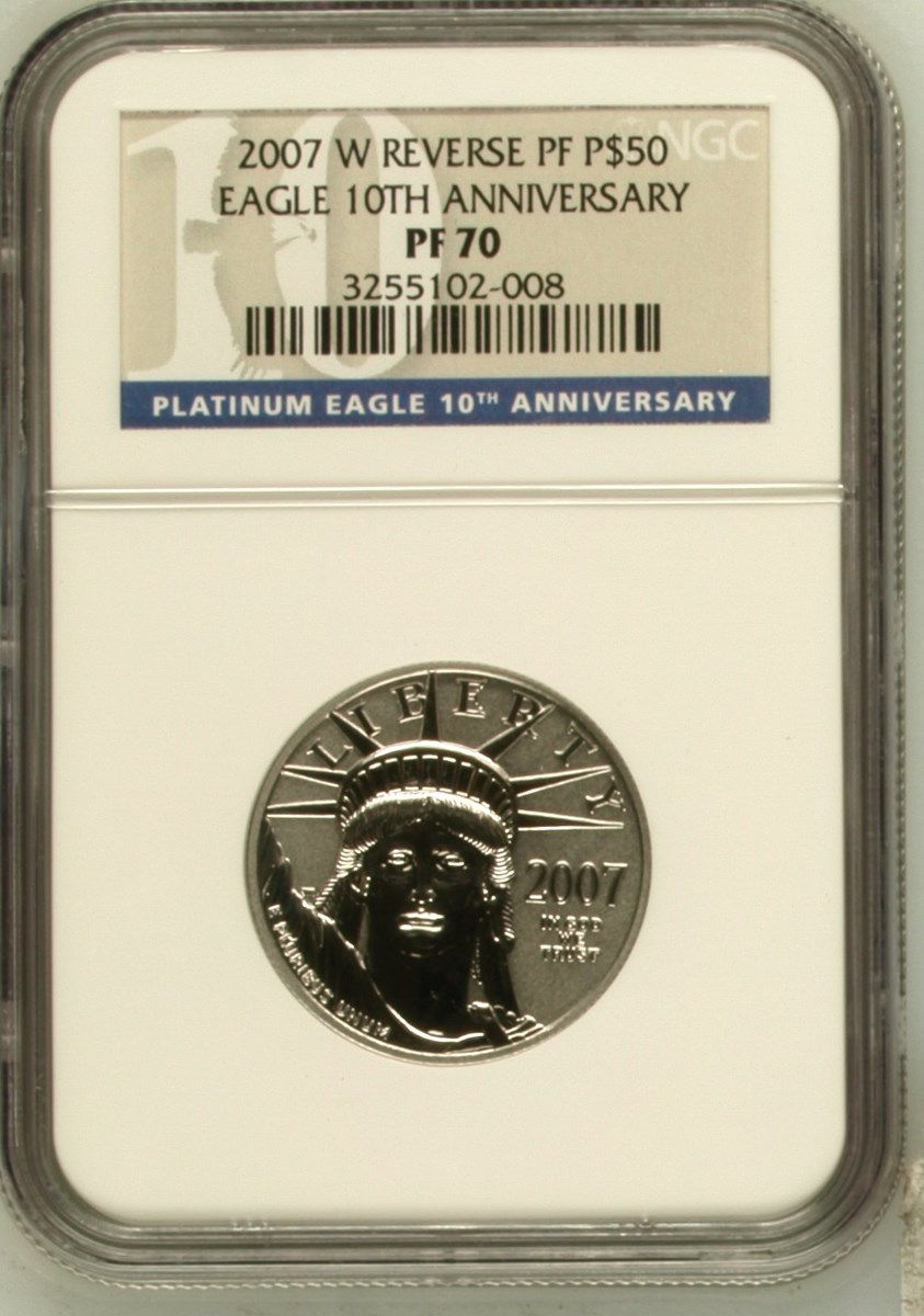 2007 W EAGLE 10TH ANNIVERSARY SET P$50 RP | Coin Explorer | NGC