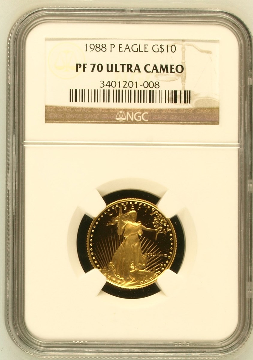 1988 P EAGLE G$10 PF | Coin Explorer | NGC
