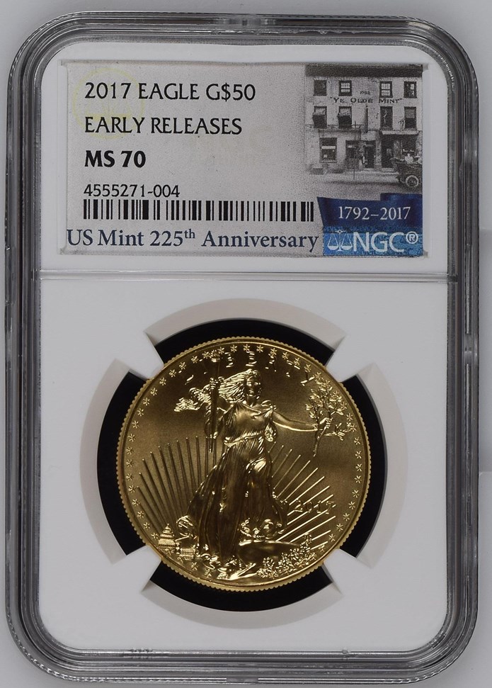 2017 EAGLE G$50 MS | Coin Explorer | NGC