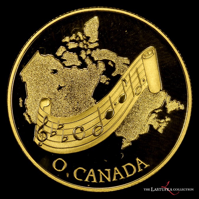 1981, Canada, National Anthem, Gold Coin Details - The Symphony
