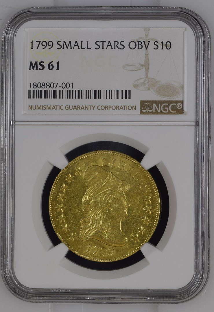 1799 SMALL STARS OBV $10 MS | Coin Explorer | NGC