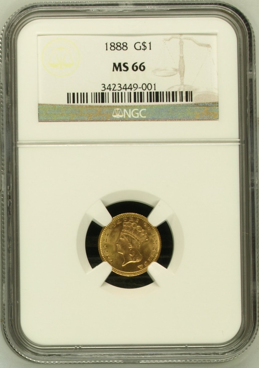 1888 G$1 MS | Coin Explorer | NGC