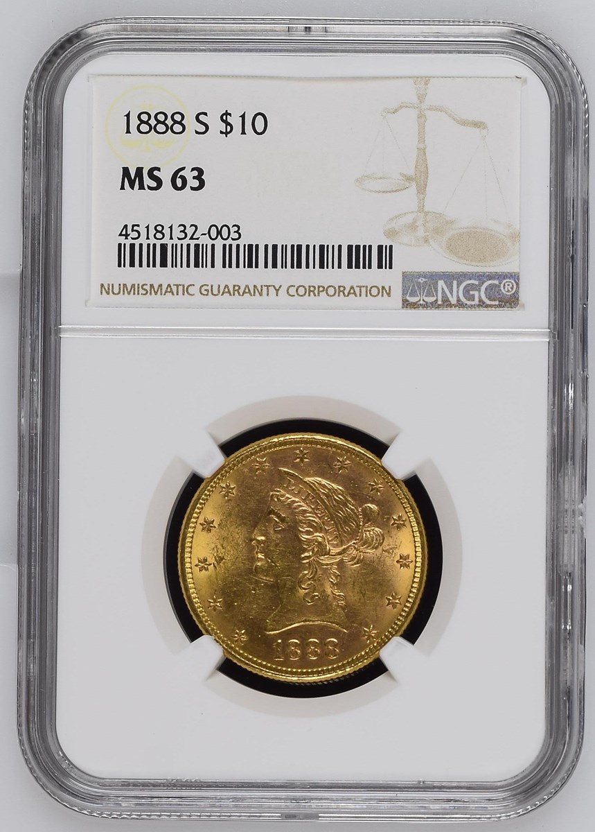 1888 S $10 MS | Coin Explorer | NGC