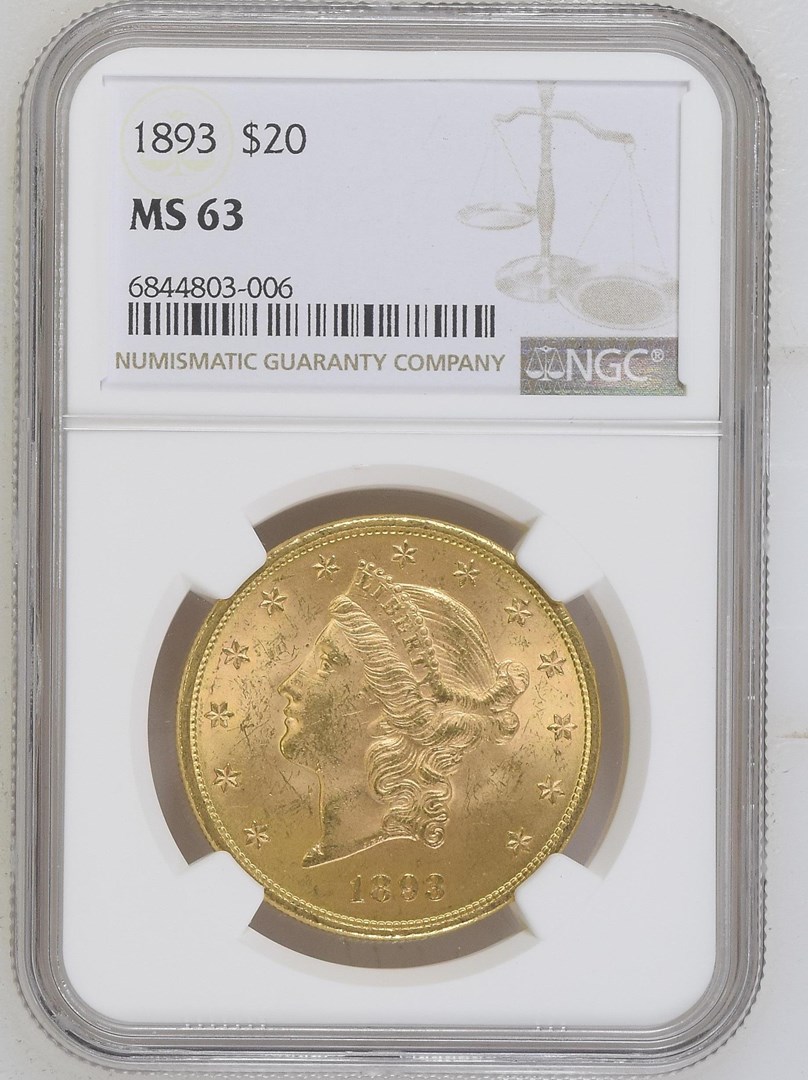 1893 $20 MS | Coin Explorer | NGC