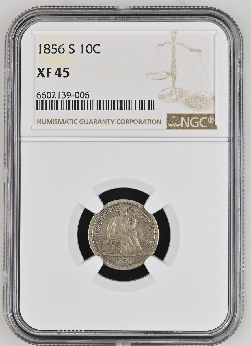1856 S 10C MS | Coin Explorer | NGC