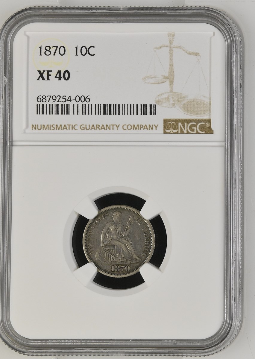 1870 10C MS | Coin Explorer | NGC