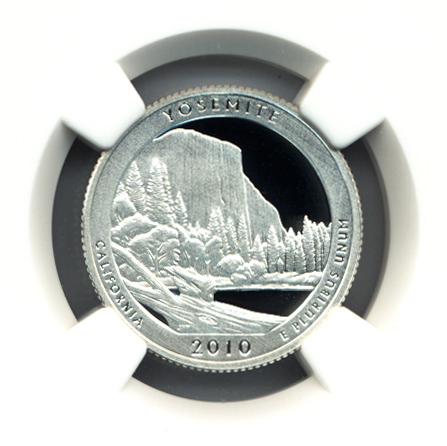 2010 S SILVER YOSEMITE 25C PF | Coin Explorer | NGC