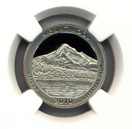 2010 S CLAD MOUNT HOOD 25C PF | Coin Explorer | NGC