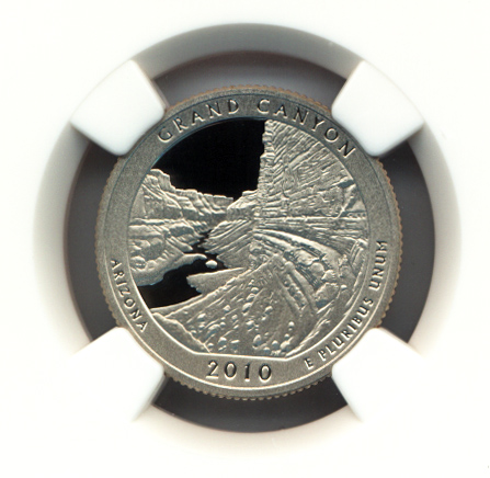 2010 S CLAD GRAND CANYON 25C PF | Coin Explorer | NGC