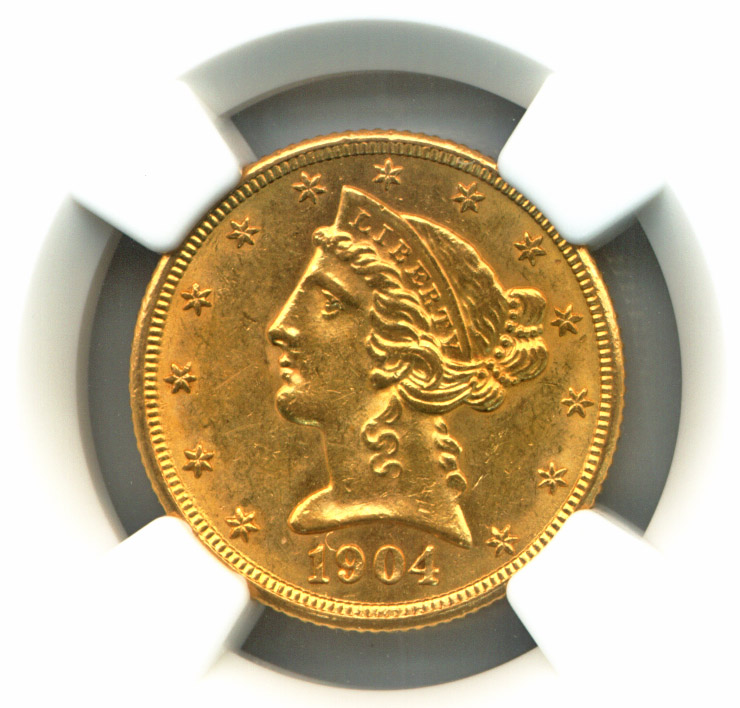 1904 S $5 MS | Coin Explorer | NGC 1904 S $5 MS | Coin Explorer | NGC