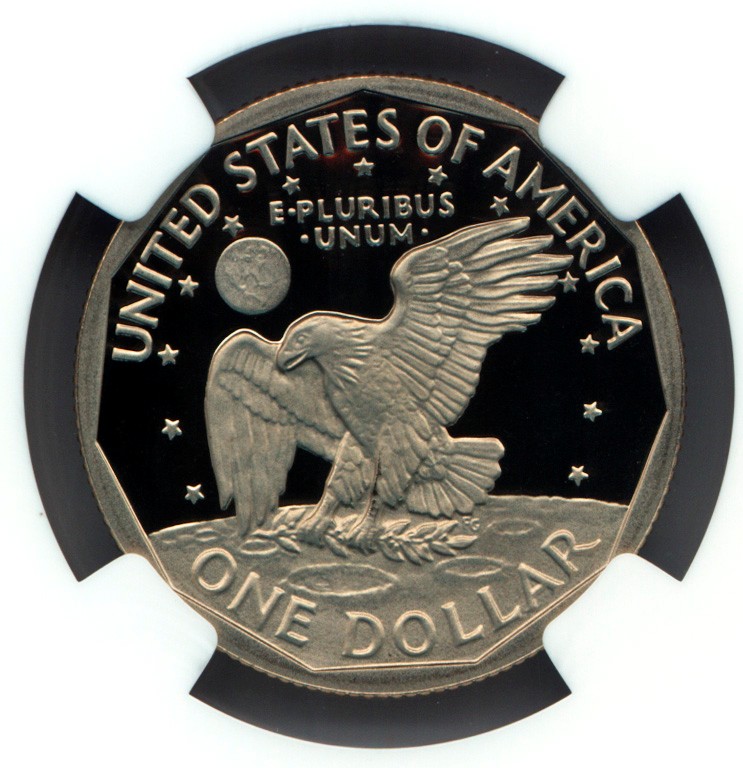 4908 外国切手 アメリカ 1979年 建物シリーズ 凹版田型2セット 1979-S SBA$1 Type 2, DCAM (Proof) Susan B. Anthony Dollar - PCGS