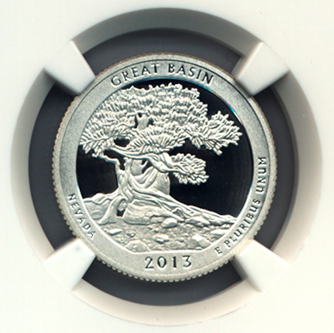 2013 S SILVER GREAT BASIN 25C PF | Coin Explorer | NGC