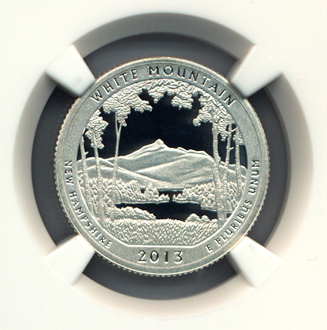 2013 S SILVER WHITE MOUNTAIN 25C PF | Coin Explorer | NGC