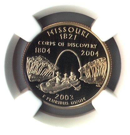 2003 S CLAD MISSOURI 25C PF | Coin Explorer | NGC