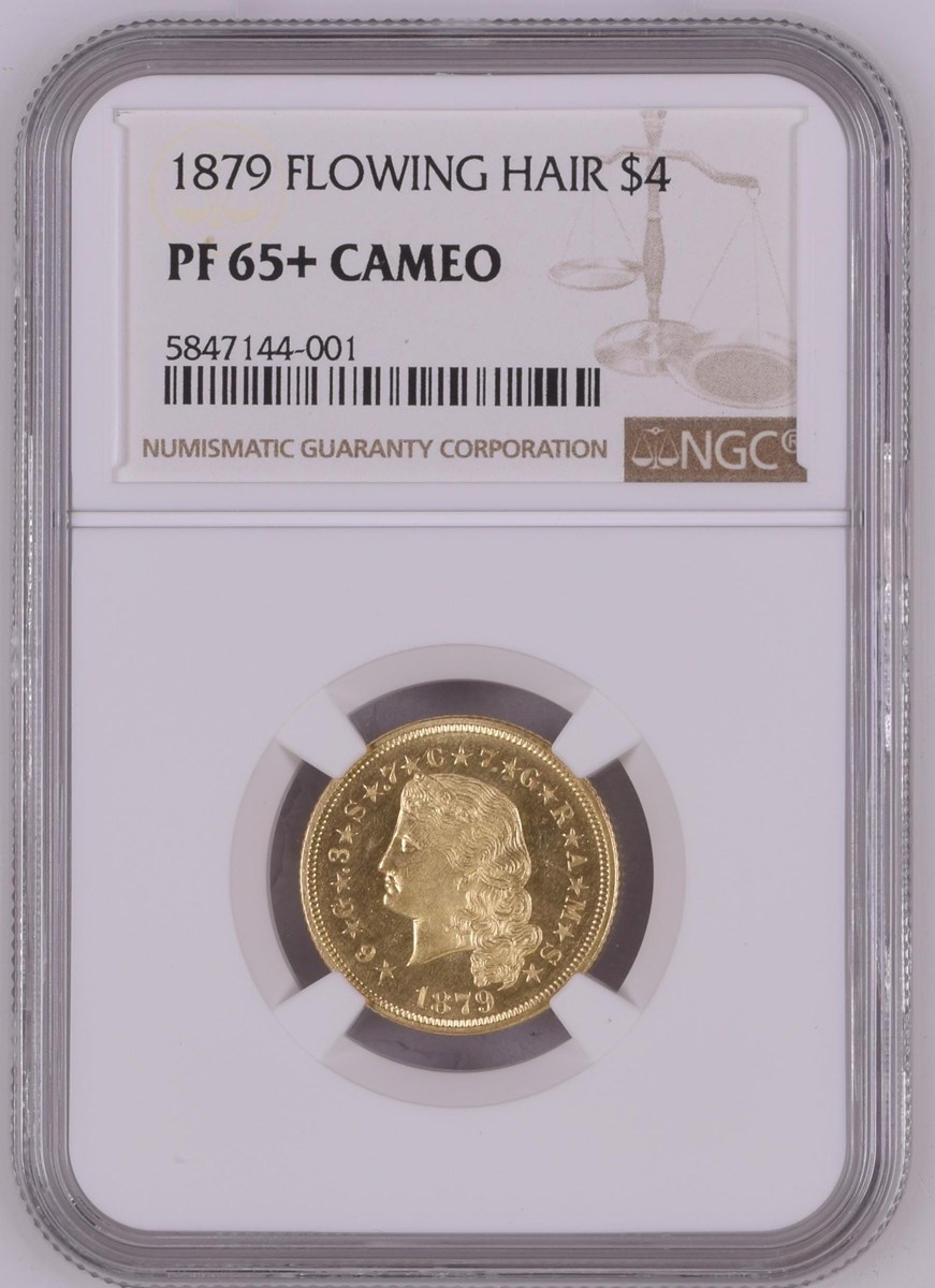 1879 FLOWING HAIR $4 PF | Coin Explorer | NGC