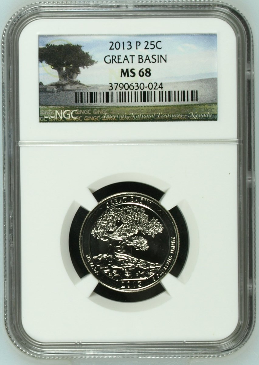 2013 P GREAT BASIN 25C MS | Coin Explorer | NGC