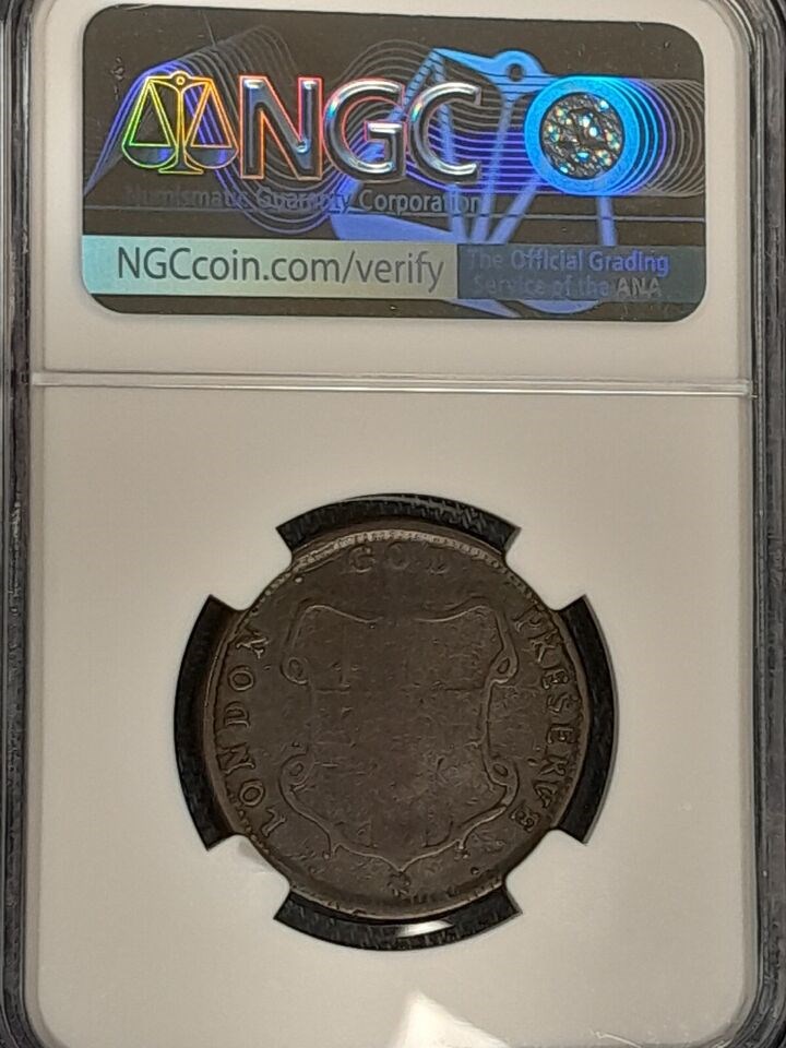 c.1694 THICK ELEPHANT GOD PRESERVE LONDON TOKEN MS | Coin Explorer