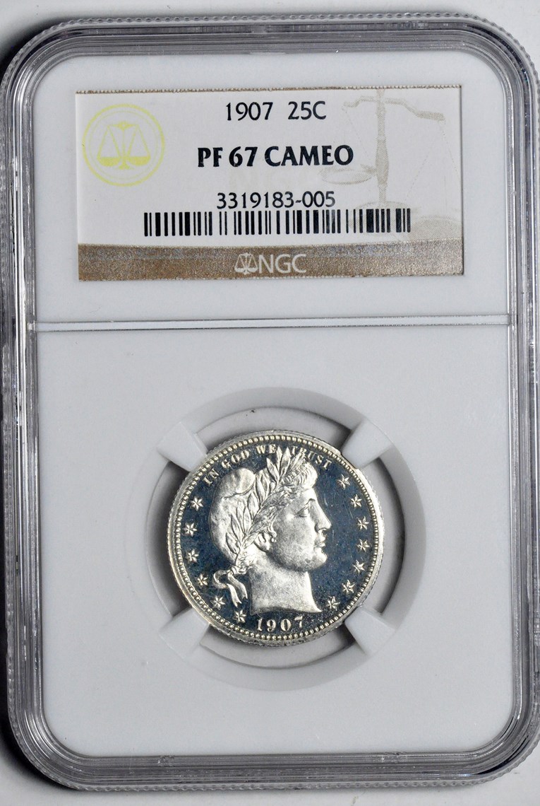 1907 25C PF | Coin Explorer | NGC