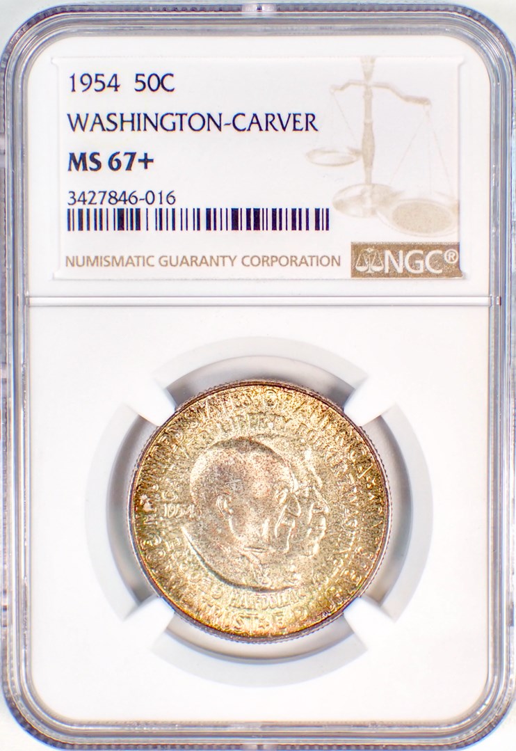1954 WASHINGTON-CARVER 50C MS | Coin Explorer | NGC