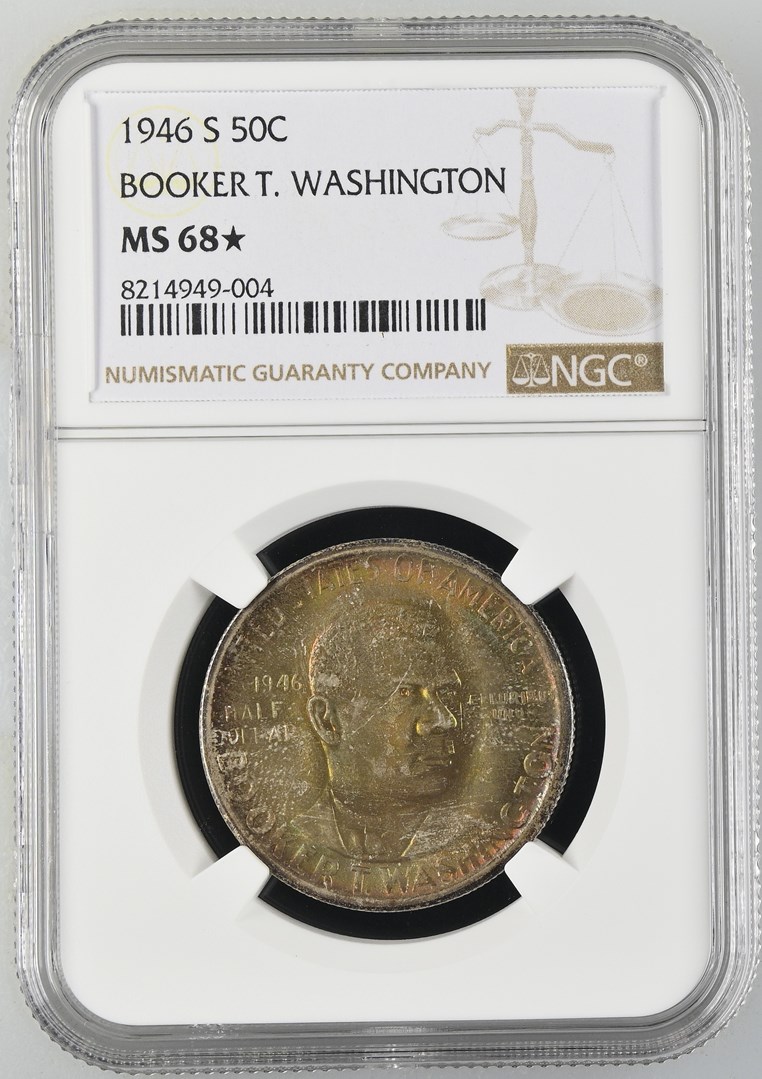 1946 S BOOKER T. WASHINGTON 50C MS | Coin Explorer | NGC
