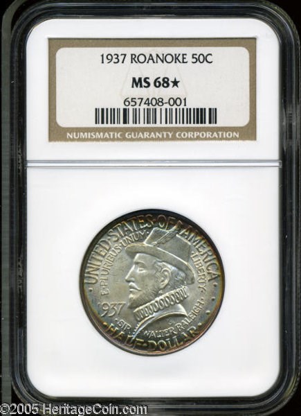 1937 ROANOKE 50C MS | Coin Explorer | NGC