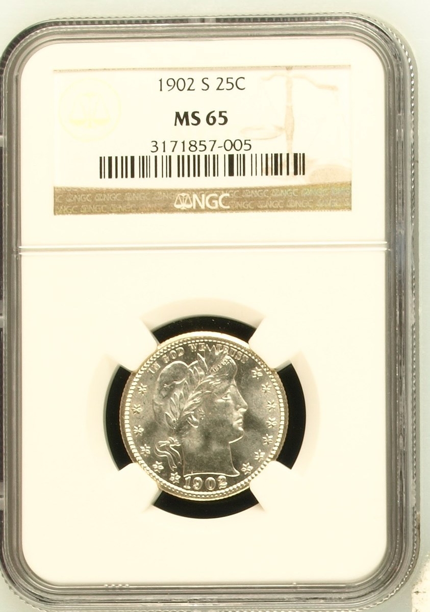 1902 S 25C MS | Coin Explorer | NGC