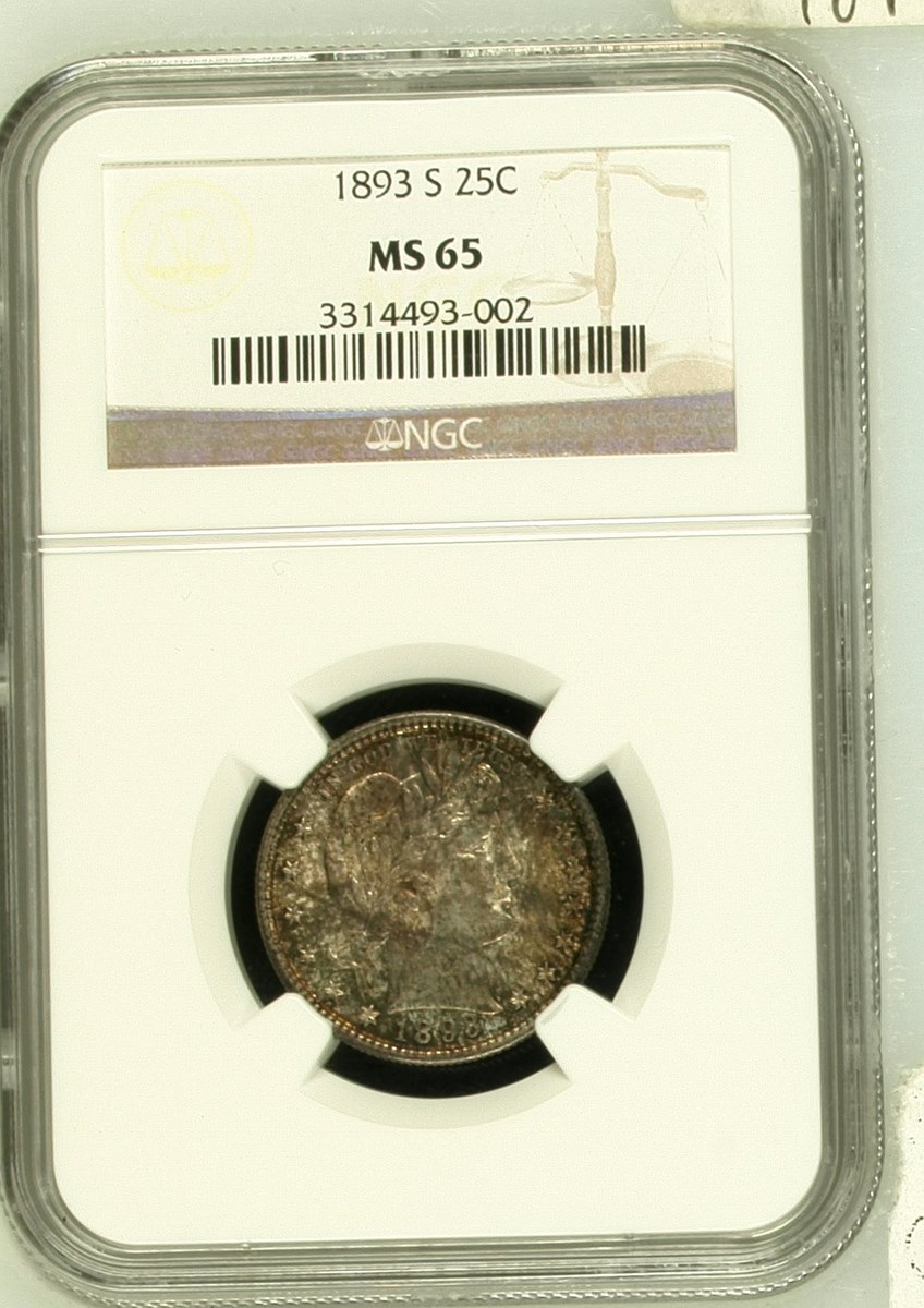 1893 S 25C MS | Coin Explorer | NGC