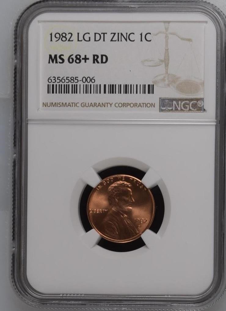 1982 D LG DT ZINC 1C MS | Coin Explorer | NGC