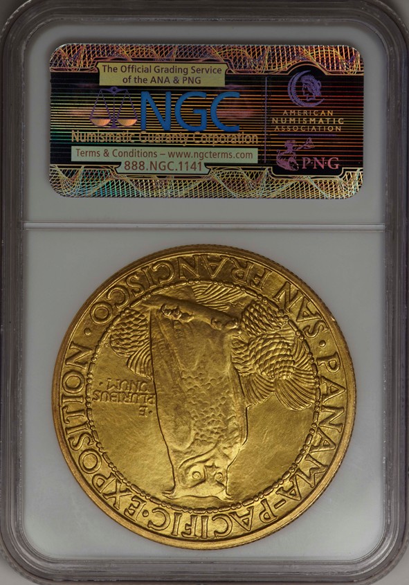 1915 S ROUND PANAMA-PACIFIC $50 MS | Coin Explorer | NGC