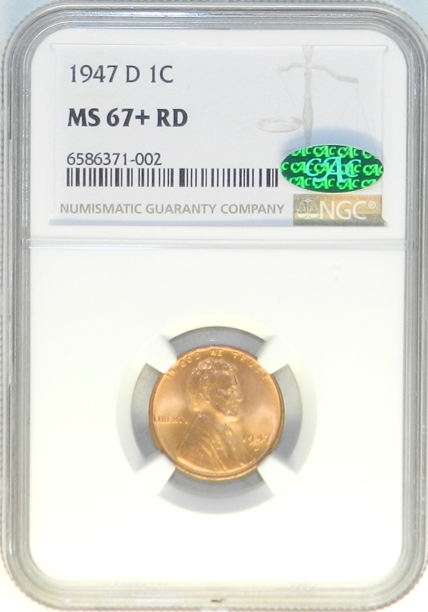 1947 D 1C MS | Coin Explorer | NGC