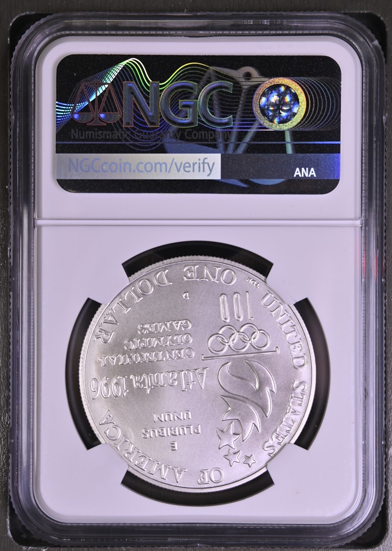 1996 D OLYMPICS - PARALYMPICS S$1 MS | Coin Explorer | NGC