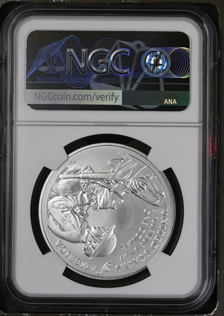 2022 W Purple Heart S$1 MS | Coin Explorer | NGC
