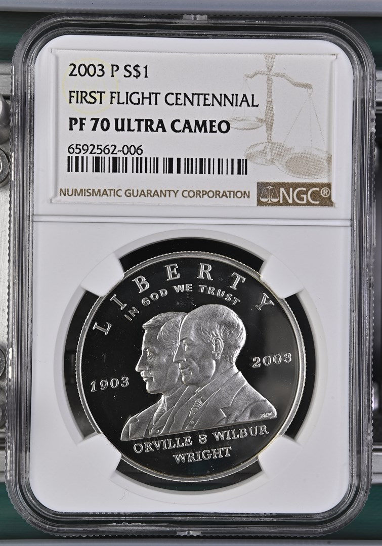 2003 P FIRST FLIGHT CENTENNIAL S$1 PF | Coin Explorer | NGC