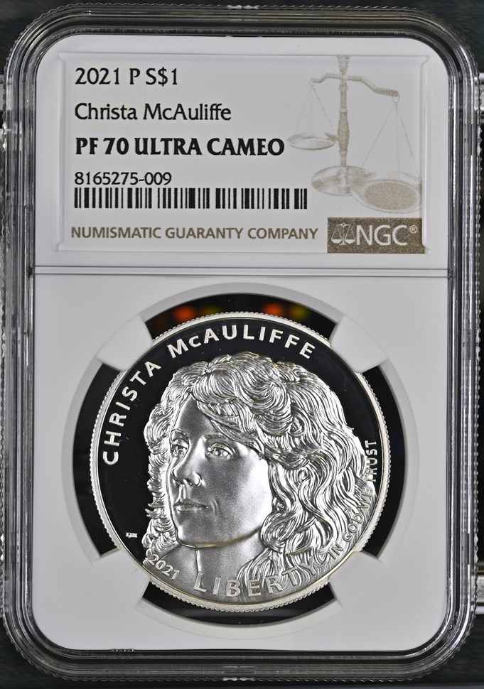 2021 P Christa McAuliffe S$1 PF | Coin Explorer | NGC