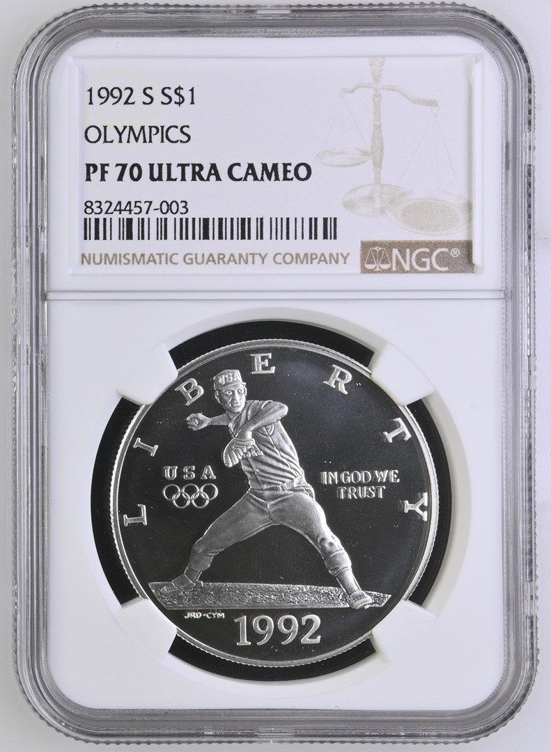 1992 S OLYMPICS S$1 PF | Coin Explorer | NGC